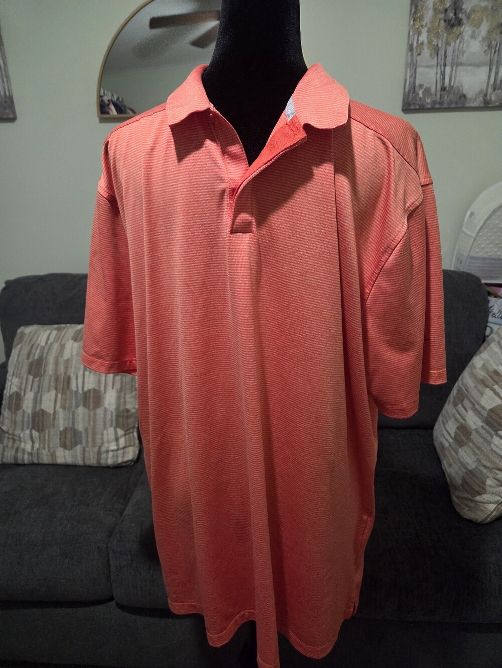 Men's Coral Short-Sleeve Polo Shirt - Casual Comfort